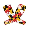 thumbnail image 2 of Women Men Sun Protection Garden Sleeves Maryland Flag Cooling Protective Arm Sleeves With Thumb Hole, 2 of 6