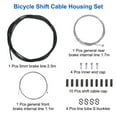 thumbnail image 3 of Bicycle Shift Cable Housing Set Bicycle Gear Shifter Transmission Cable, Black, 3 of 7