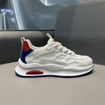 thumbnail image 2 of S-Men'S Height-Increasing Running Shoes with Lift - Lightweight Breathable Mesh Sneakers,  Arch Support, All-Season White/Black/Red Sneakers Odor-Resistant Soft Sole & for Gym, Jogging, Casual Wear+K, 2 of 7