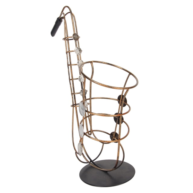Soporte para Botellas de Vino ANGGREK Hecho A Mano de Metal para Saxofón