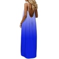 thumbnail image 5 of Mifsaly Gradient Backless Dresses Women Spaghetti Strap Flowy Dress Lightweight Flowy Beach Cover Summer Vacation Beach Sundresses S, 5 of 9
