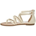 thumbnail image 3 of Journee Womens Zailie Gladiator Flat Sandals, Widths Available, 3 of 10