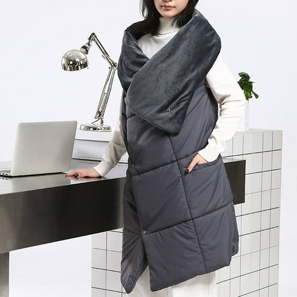 TIMIFIS Vestes Chauffantes pour Femmes Vêtements Rembourrés en Coton Couverture Chauffante Électrique Multifonctionnelle Châle Chauffant Double Usage Vêtements Thermiques pour la Maison