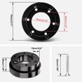 thumbnail image 2 of Lumclaw For Logitech G29 G920 G923 13 Inch Steering Wheel Adapter Plate 70mm Pcd Racing Car Game Modification (Black), 2 of 6