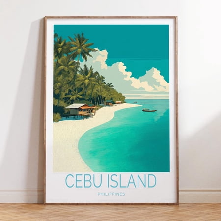 Cebu Island Philippines Island Paradise Wall Art, Unframed Paper Print Size 8x12