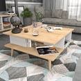 thumbnail image 2 of Akya Rectangle Two Floor Coffee Table - Sapphire Oak & White, 2 of 5