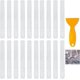 thumbnail image 1 of 48 piezas de pegatinas antideslizantes para baño, tiras antideslizantes transparentes para ducha, con raspador, para bañeras, duchas, escalones de escalera, 20 mm x 200 mm, 1 of 5