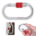 thumbnail image 6 of O Shape Carabiner, Corrosion Resistance Heavy Duty Carabiner, For Hammocks Outdoor, 6 of 8