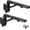 12 Inch, variant on 16 Inch Etrack Brackets 2 count Black Heavy Duty Metal DIY E Track Shelf Bracket E-Track Rail Accessories for Collapsible Workbench Table Shelves Hinge in Enclosed , , Garage and Warehouse