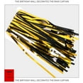 thumbnail image 6 of Black and Gold Fringe Curtain Backdrop, Metallic Tinsel Foil Fringe Streamers Curtains Background for Photo Booth Birthday Wedding Graduation Carnival Party Decorations, 6 of 8