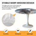 thumbnail image 6 of Elephant Dreamy Bubble Elastic Fitted Round Table Cover Sky Cloud Waterproof Outdoor Tablecloth for Holiday Party, Picnic, Patio & Dining Fits Tables Up to 36"-44", 6 of 8
