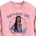 thumbnail image 2 of Disney Wish - Celebration - Birthday Girl - Toddler & Youth Crewneck Fleece Sweatshirt, 2 of 4