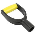 thumbnail image 2 of Shovel D Grip Handle 32mm Inner Diameter Silicone Grip Reinforcement Snow Shovel Handle Replacement for Digging Raking Tool Yellow Black, 2 of 22