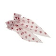 thumbnail image 5 of Unique Bargains 1 Pc Cute Heart Shaped Printed Bow Ribbon Spring Hair Clips Red Pink, 5 of 5
