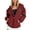 Wine, variant on Women's Zip Up Hoodie With Cloud Print Comfortable Casual Pullover Sweatshirt Jacket For Daily Wear ,S