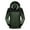 Green-A, variant on Mens Jackets Long Sleeve Jacket Zipper Hooded Neck Casual Warm Jacket with Pocket Patchwork