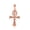 Rose, variant on 10k White Gold 3D Egyptian Ankh Cross Eagle Eye of Horus Wadjet Pendant Necklace (PENDANT ONLY)