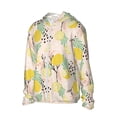 thumbnail image 2 of Balery Lemon Leaves Men's Women's UPF 50+ Sun Protection Lightweight Hoodie Performance Long Sleeve Shirt for Fishing Running-, 2 of 9