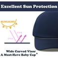 thumbnail image 6 of Toddler Baseball Hat Navy Baby Baseball Cap Breathable Park Toddler Hats Boys 3-5 Year Kids Clothes, 6 of 7