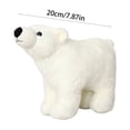 thumbnail image 2 of Voglyf Polar Bear Plush Christmas Decoration White, Sturdy Standing Frame, Soft Plush Fabric, PP Cotton Filling, for Fireplace, Tree, Shelf, Winter Decor and Holiday Display, 7.87Inch, 2 of 7