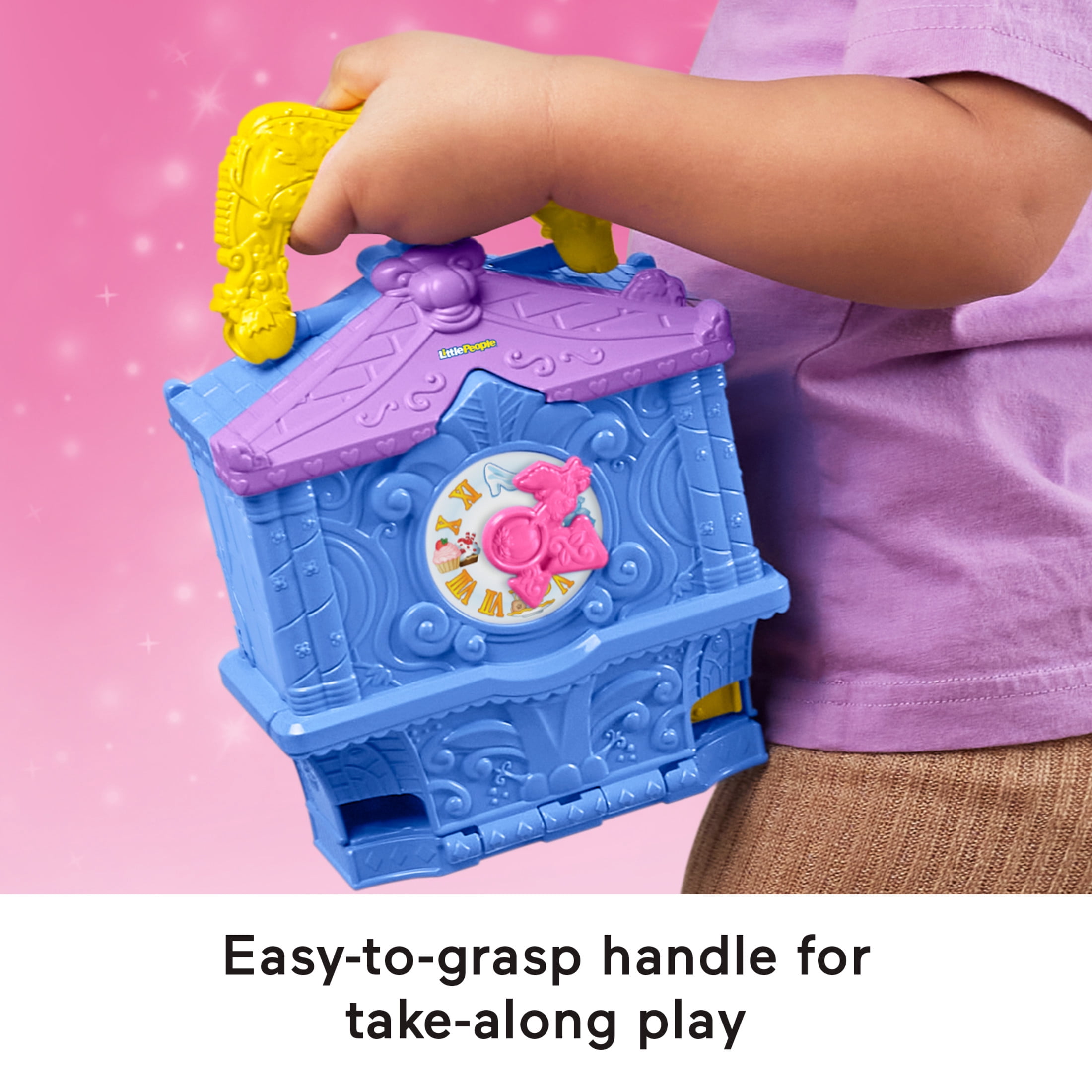 Disney Princess Cinderella On-the-Go Playset for Toddler Pretend Play, 2 Figures