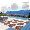 thumbnail image 3 of Brown Dahlia Outdoor Rug 4x6 Ft - Reversible Patio Rug Outdoor Camping Rugs, Vintage Abstract Grey Flowers Floral Washable Indoor Outdoor Area Rugs, Non-Slip Outdoor Carpet Runner for Deck/Porch, 3 of 8