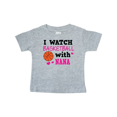

Inktastic I Watch Basketball with Nana Gift Baby Girl T-Shirt