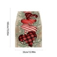 thumbnail image 3 of Costeam 13x72In Valentine’s Day Table Runner Super Soft Fabric with Romantic Heart Art Texture for Catering Wedding Party Home Decor, 3 of 6