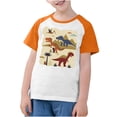 thumbnail image 3 of RXIRUCGD 2025 Vêtements d'Été pour Enfants Tout-Petits Garçons Filles Mode Mignon Col Rond Imprimé Manches Courtes Haut, 3 of 7