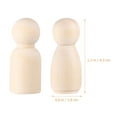 thumbnail image 2 of QUMONIN Unfinished Wooden Peg Dolls Crafts Supplies, 2 of 8