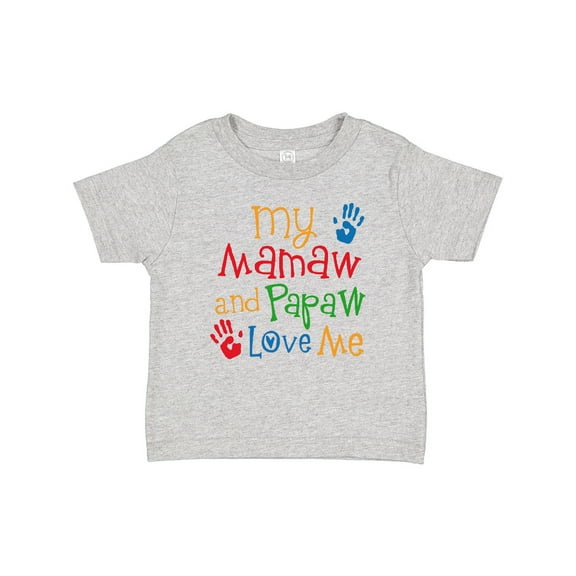 Inktastic Mamaw and Papaw Love Me Boys or Girls Baby T-Shirt
