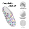 thumbnail image 5 of Lsque Butterflies on Polka Dots Pattern Womens Comfort Cotton on Scuff With Memory Foam and Anti-skid Sole Slipper-40/41, 5 of 7