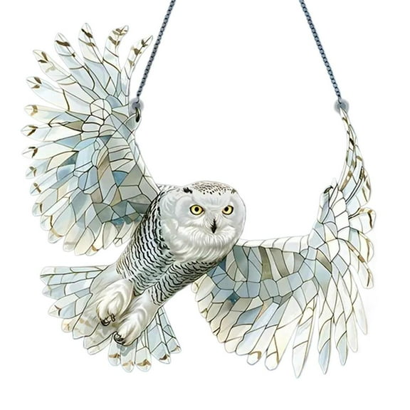 Solymall Spirit Bluebird Stained Art Birds Ornament, 2D Flat Acrylic Sky Bluebird Stained Art Ornament, Crystal Peace Blue Bird Suncatcher Effect, Bird Lover Gifts for Women