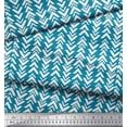 thumbnail image 3 of Soimoi Blue Rayon Fabric Geometric Arrow Tribal Fabric Prints By Yard 56 Inch Wide, 3 of 3