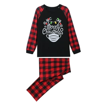 

LisenraIn Family Matching Pajamas Sets Long Sleeve Romper Pullover Trousers