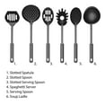 thumbnail image 6 of Chef Buddy 6-Piece Plastic Kitchen Utensil Set – Nonstick-Safe Tools, Black, 6 of 8
