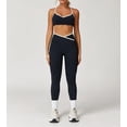 thumbnail image 6 of PISONIC Womens Workout Set Two Piece Spaghetti Straps Cross Back Sports Bra Matching High Waist Leggings Gym Work Out Outfits, 6 of 11