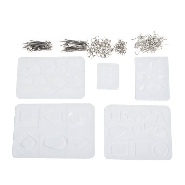 Kit de molde de epoxi de cristal, herramienta artesanal de silicona para hacer joyas, colgante, collar