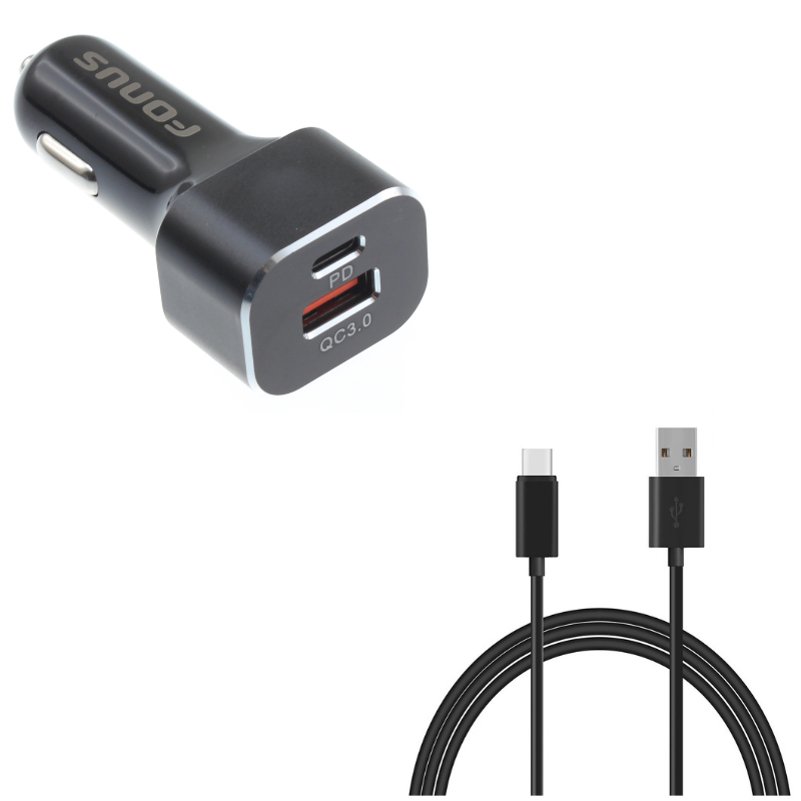 Fast Car Charger w 6ft Long USB-C Cable Power Cord Type-C Wire PD Port J7A for Samsung Galaxy Tab S7 Plus (2020),S3 9.7,S5e 10.5,S9 Plus,S8 Plus,Z Flip,S21,Ultra,Plus,S20,Plus,S10 Plus