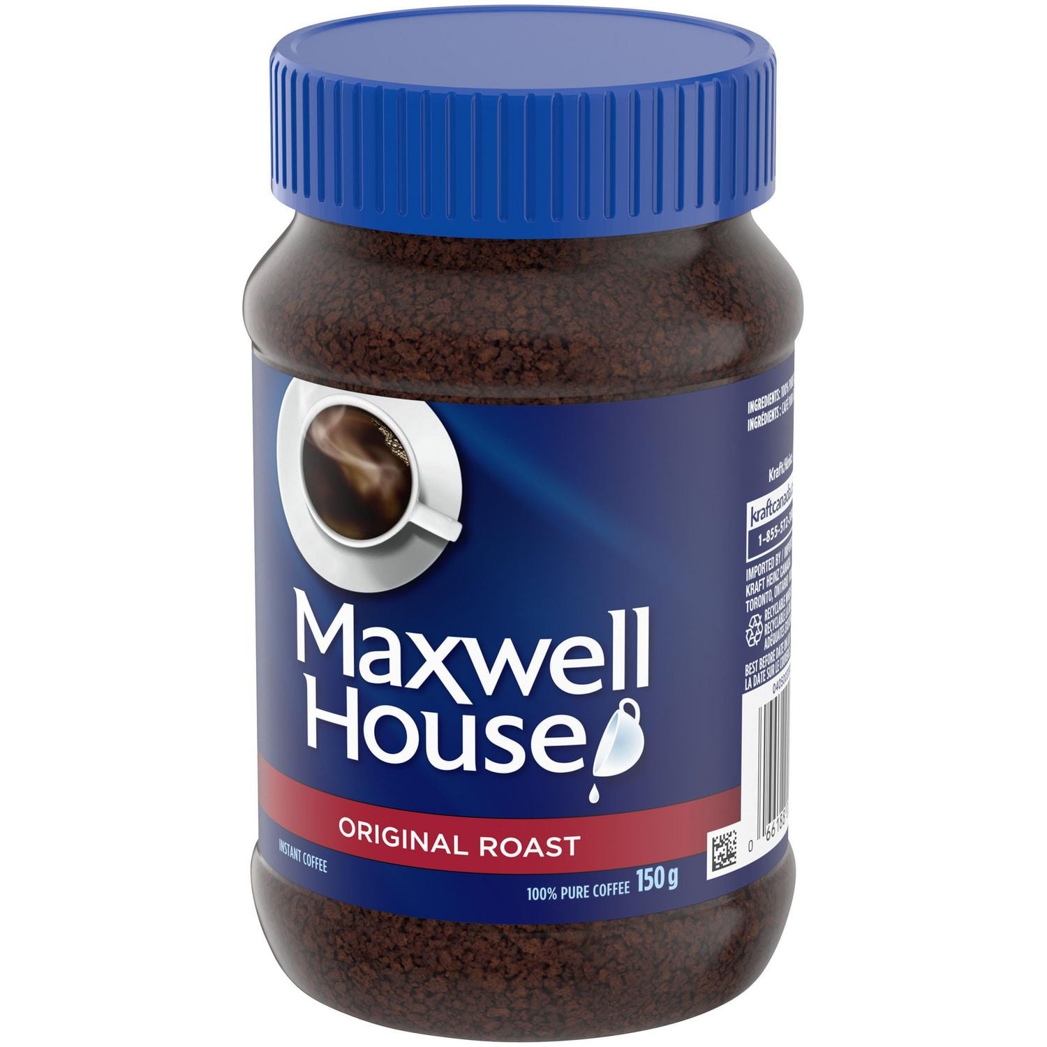 Maxwell House Original Roast Instant Coffee, 150G - Walmart.ca