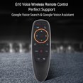 thumbnail image 2 of G10 Wireless Remote Control with USB Receiver Voice Control for Android PC Laptop Notebook Smart TV Black, 2 of 7