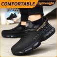 thumbnail image 5 of Steel Toe Shoes for Men Lightweight Work Shoes Construction Industrial Work Tennis Shoes Safety Shoes Comfortable Steel Toe Sneakers for Men Women, 5 of 6