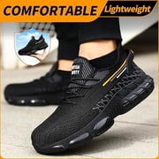 Steel Toe Shoes for Men Lightweight Work Shoes Construction Industrial Work Tennis Shoes Safety Shoes Comfortable Steel Toe Sneakers for Men Women