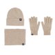thumbnail image 1 of Conjunto de tres piezas de guantes, gorros y bufandas de punto cálidos de estilo europeo e invernal con terciopelo grueso y gorro. Bufandas, gorros y mitones para mujer., 1 of 2