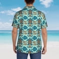 thumbnail image 3 of Lsque Turtles And Seahorses pattern Hawaiian Shirt for Men, Unisex Summer Beach Casual Short Sleeve Button Down Shirts-, 3 of 9