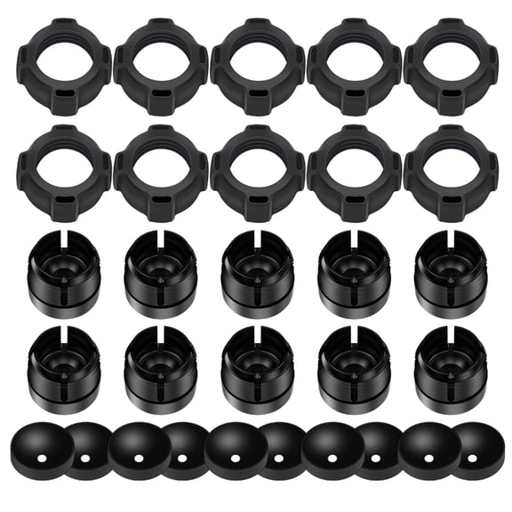10 Set Silicone Pad Bolt Nut Thread for Mobile Phone Holder Charging Stand ABS Construction Car Mount Ball Joint Adapter