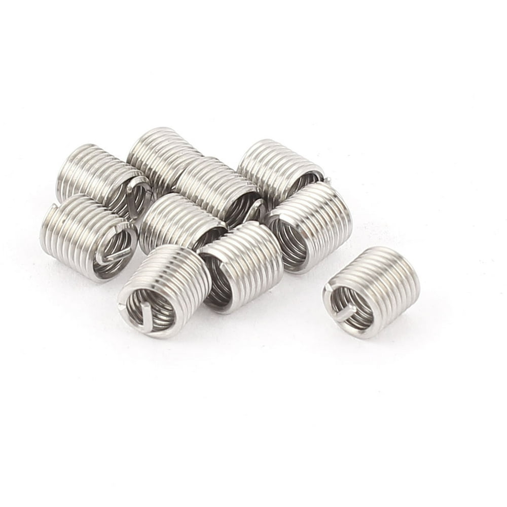 10Pcs 304 Stainless Steel Helicoil Wire Thread Repair Inserts M4 x 0