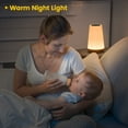 thumbnail image 5 of Lámpara táctil, lámparas de mesita de noche regulables portátiles para dormitorio con luz blanca cálida de 5 niveles y luz nocturna RGB que cambia de 13 colores para oficina/pasillos/sala de estar, 5 of 5