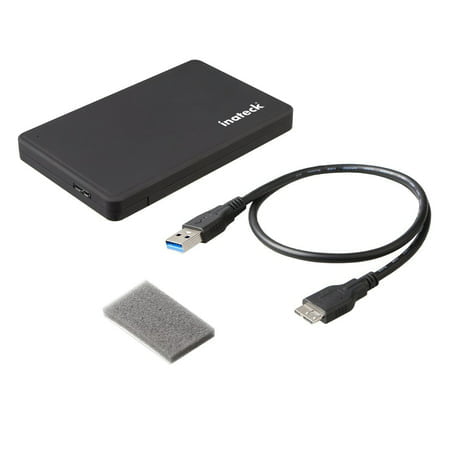 smog ervaring Tram Inateck USB 3.0 HDD SATA External Hard Drive Disk Enclosure Case For  9.5mm/7mm 2.5 inch SATA HDD SSD - Walmart.com