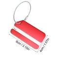 MOMKER Outdoor & Sport Aluminum Luggage Tags Metal Luggage Tags Drop